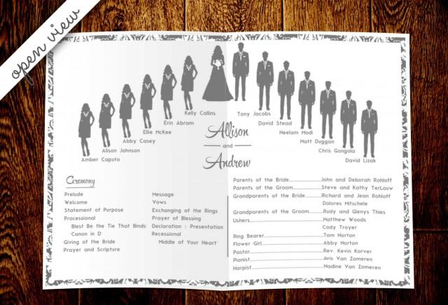 wedding-silhouette-program-diy-customizable-and-printable-pages-for