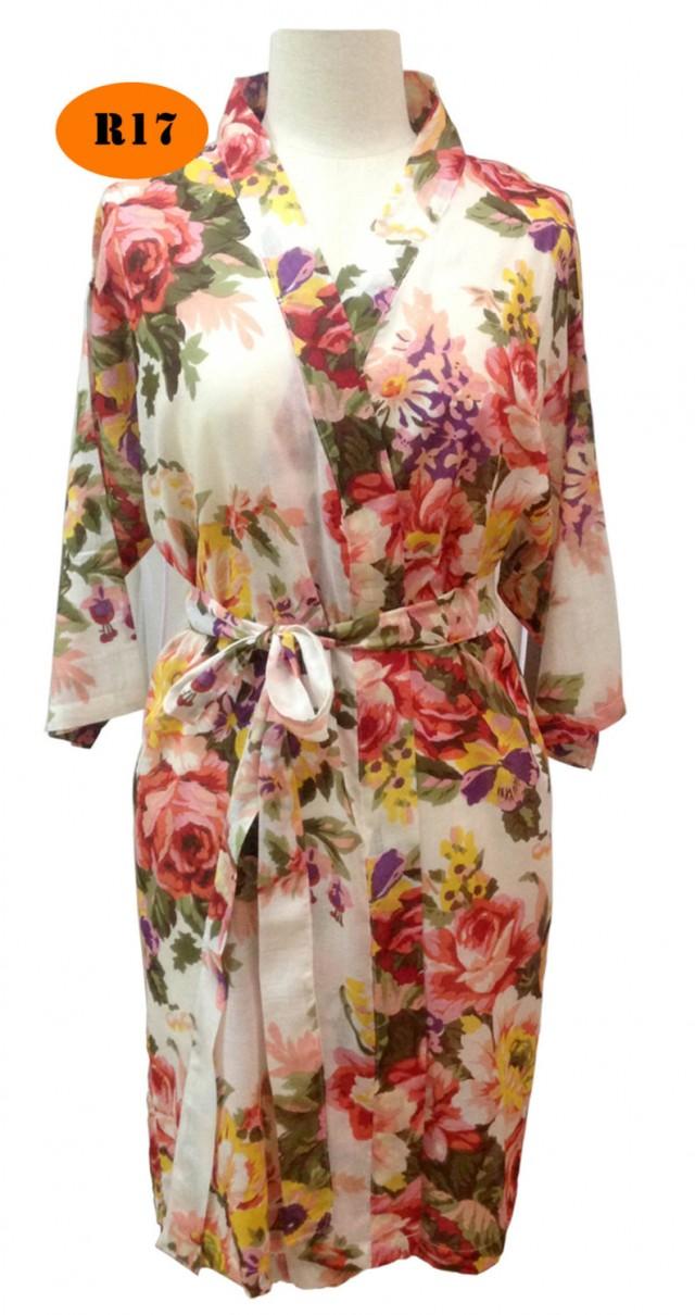 Where To Get Bridesmaid Robes For Cheap, White Ivory Blooms Robes