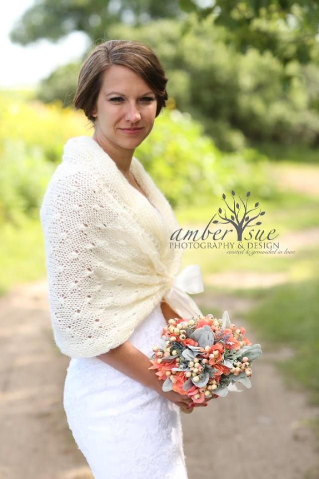 Bridal Shawl Wedding Shawl Bridal Shrug Ivory Shawlwinter Wedding Bridal Bolerocrochet 3881