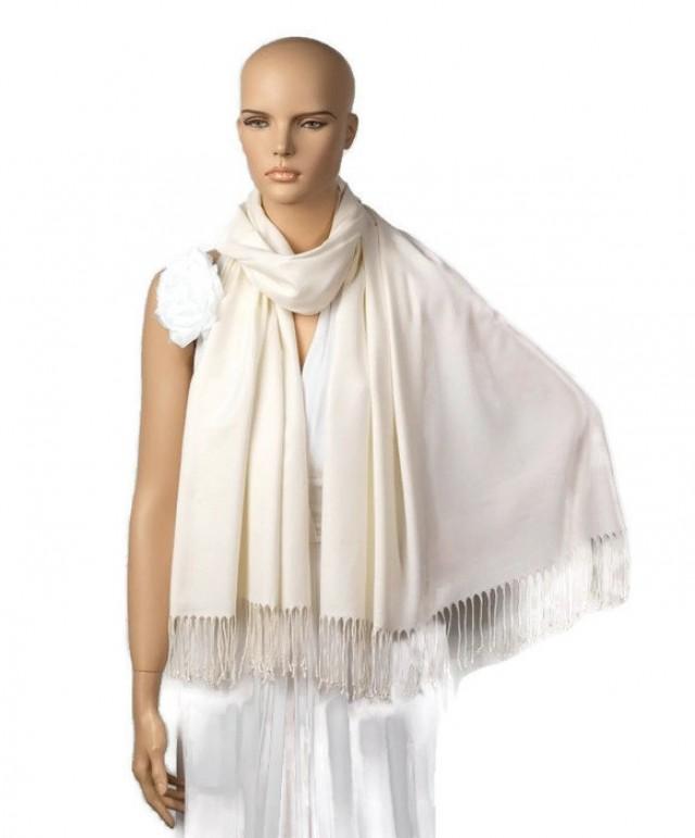 Ivory Shawl Wedding Shawl Cream Pashmina Bridesmaid Shawl Bridesmaid Gift Bridal Accessory