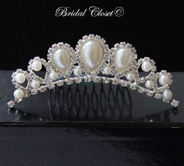 Bridal Tiara Crown, Bridal Crown, Rhinestone Tiara, Crystal Tiara Comb