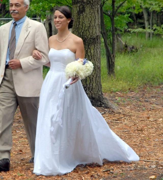 Custom Made Wedding Gown Lucinda Jcrew Inspired Strapless