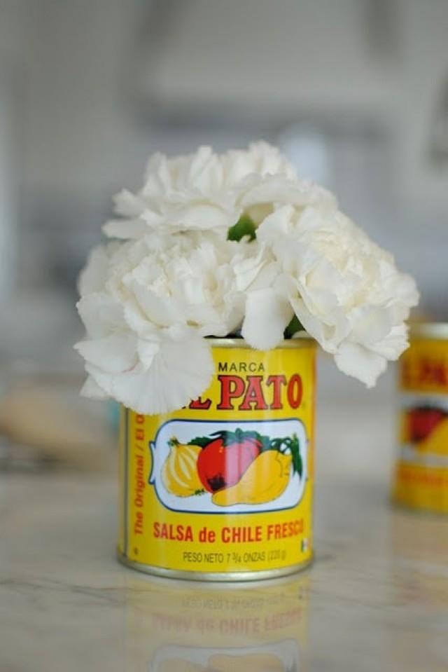 Fiesta Decorations El Pato Mexican Tin Cans Set Of 6 Small