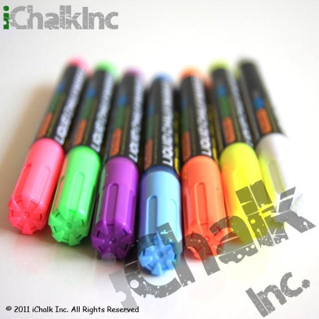 7 X Color Pen Set Liquid Chalk Marker 6mm Chalkboard Marker Chalk Ink