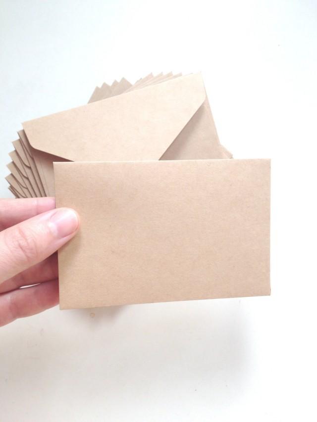 10 Envelopes Blank Envelope Brown Envelopes Small Plain Envelopes Kraft Envelopes Ready