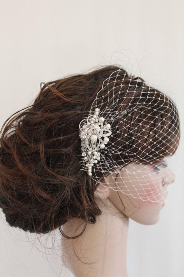 Wedding Veil Birdcage Bridal Birdcage Veil Wedding Headpiece Bridal