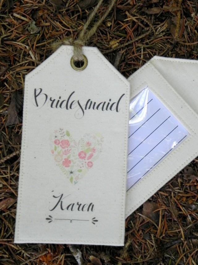 custom fabric luggage tags