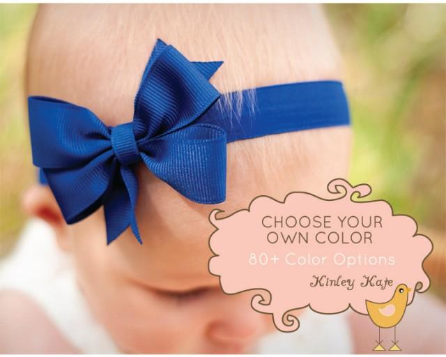 white bow headband for baby girl