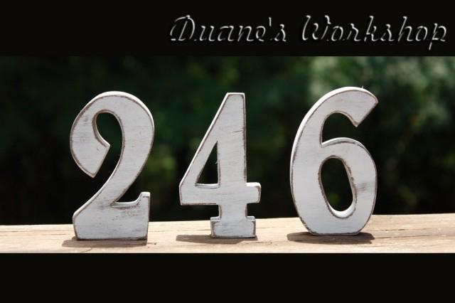 5 Inch Wedding Table Numbers 5 Tables Wooden Wedding
