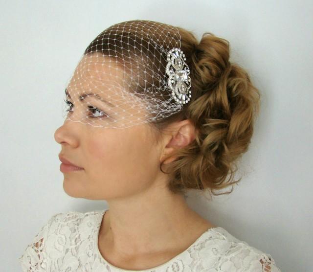 Birdcage Veil Short Wedding Veil Wedding Birdcage Veil Ivory