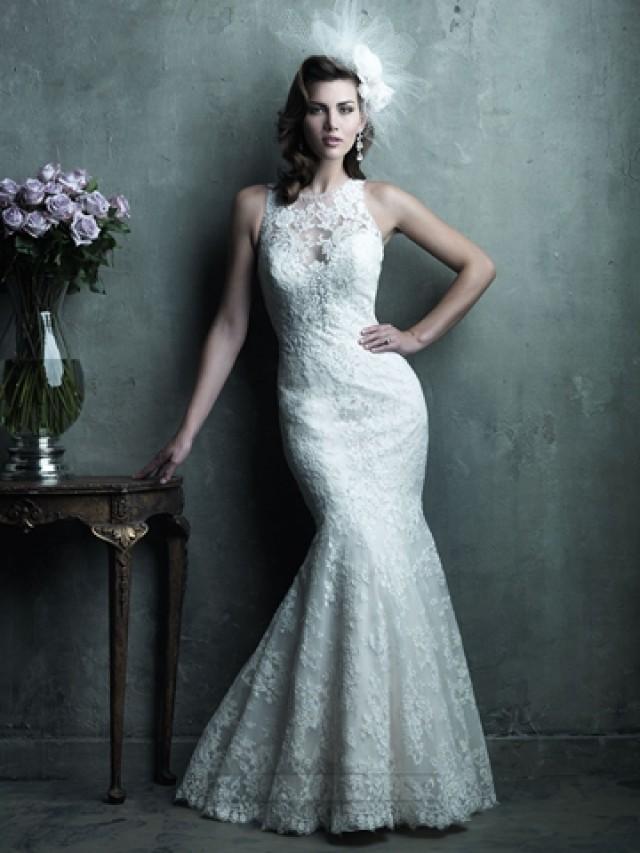 Gorgeous Sheer Illusion Neckline And Back Mermaid Lace Wedding Dress 2443332 Weddbook 2353