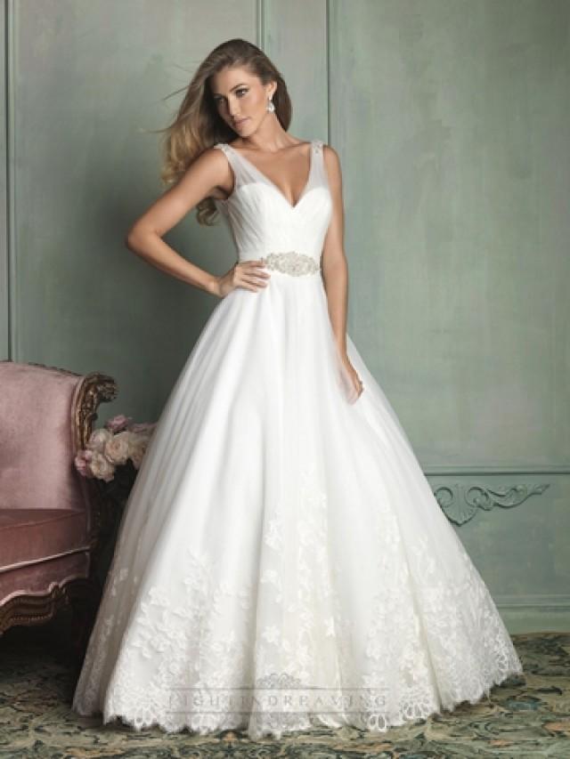 Sheer Straps V Neck And Back Ball Gown Wedding Dress 2443365 Sheer Straps V Neck And Back Ball Gown Wedding Dress 2443365 Weddbook