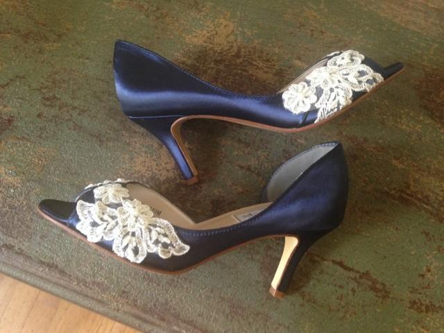 wedding shoes embellished heel