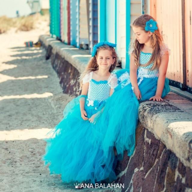 Flower Dress Turquoise Modern Tutu Blue Flower Dress Turquoise Modern Tutu Blue Fairy 2443894 Weddbook