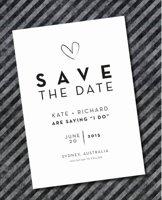 Invitation - Printed Save The Date Invitations #2444117 - Weddbook