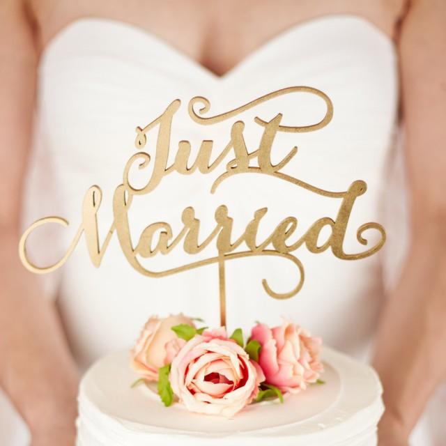 Wedding Cake Topper Just Married Soirée Collection 2445547 Weddbook
