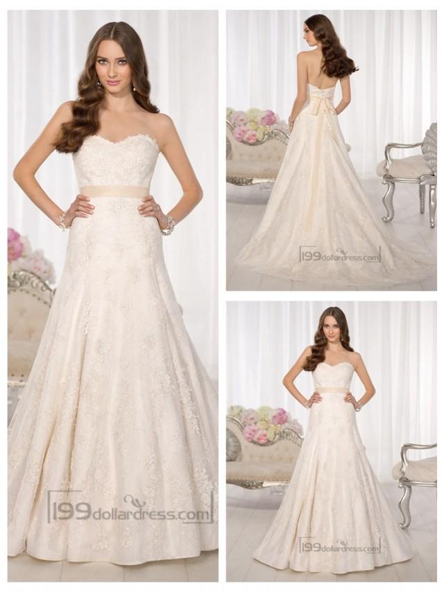 strapless sweetheart bridal gowns