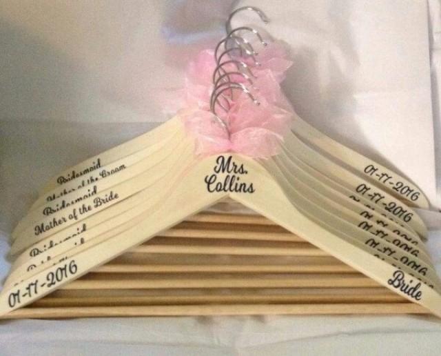 Wood Wedding Hangers, Bridal Party Hangers 2447151 Weddbook