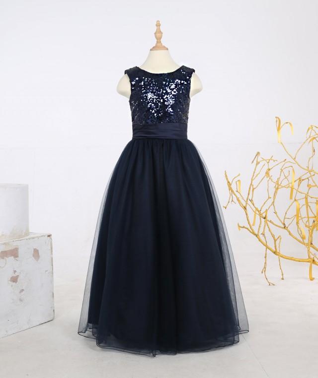 little girl navy bridesmaid dresses