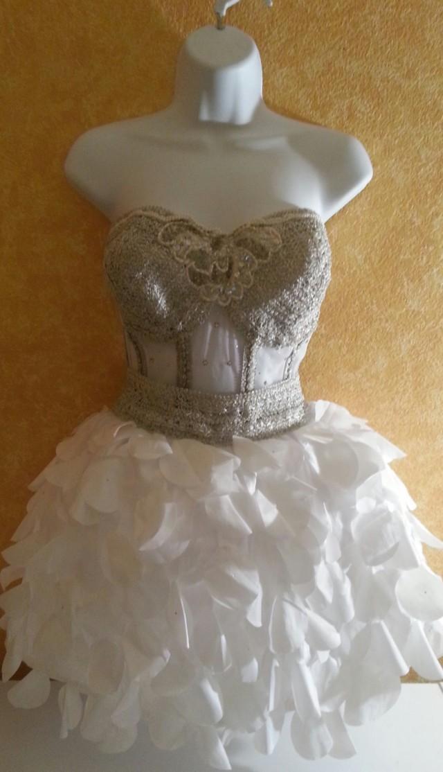 Sample Dress Listing Vegas Bride Victorian Sheer Jeweled Boned