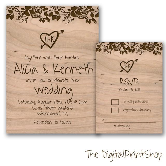 Rustic Chic Wedding Invite Unique Wedding Reception Invitation