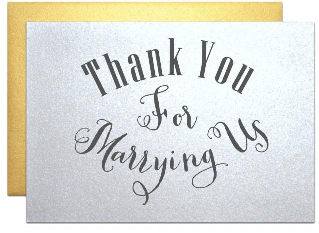 Minister Priest Rabbi Thank You Note Wedding Cards Thank You For