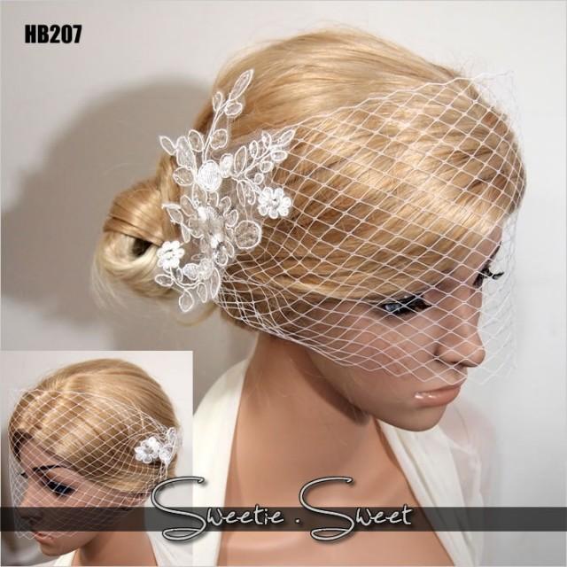 Bridal Veil, Wedding Veil, Bridal Comb, Face Veil, Birdcage Veil, Mini