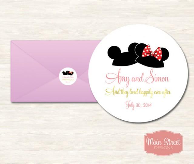 Invitation Ear Hat Envelope Seal Disney Wedding 2449764