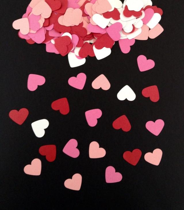 500 Mixed Colour Hearts Heart Confetti 2450373 Weddbook