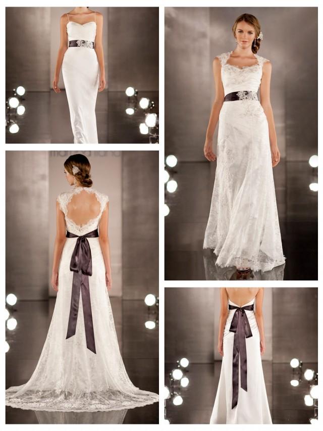 Luxurious Sheath Wedding Dress Overlay Lace Illusion