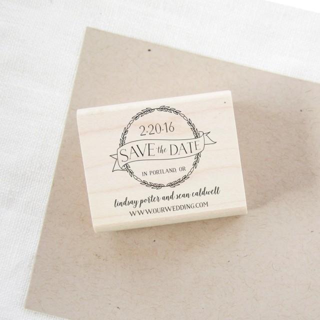 Save The Date Stamp Wedding Invitation Stamp Wedding Stamp Custom