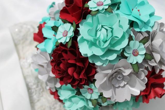 tiffany blue wedding bouquet