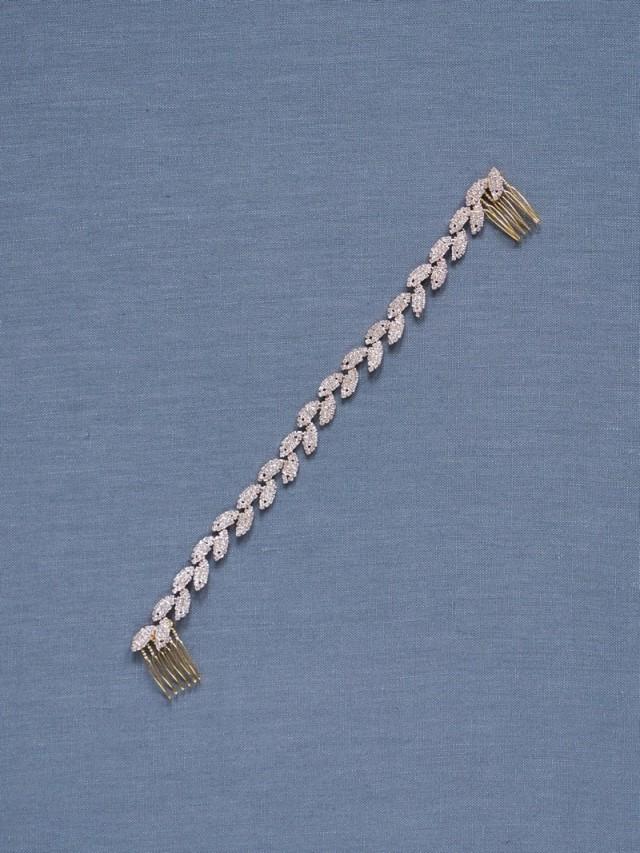 Hair Rose Gold Leaf Headband 2452808 Weddbook