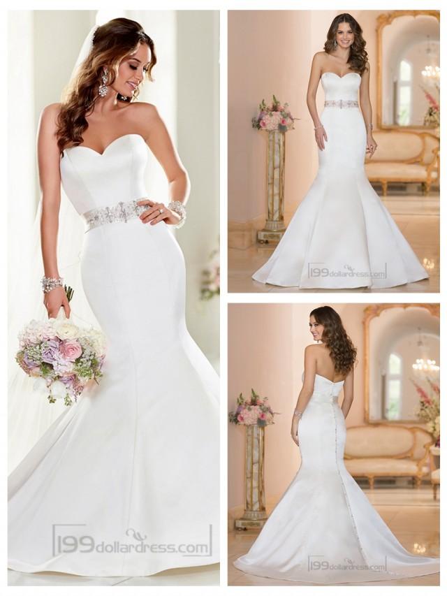 Strapless Sweetheart Mermaid Wedding Dresses With Beading Waist 2453252 Weddbook 8999