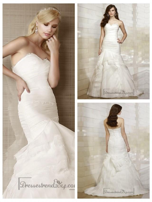 Lovely Fit And Flare Sweetheart Lace Layers Wedding Dresses 2453670 Weddbook 6701