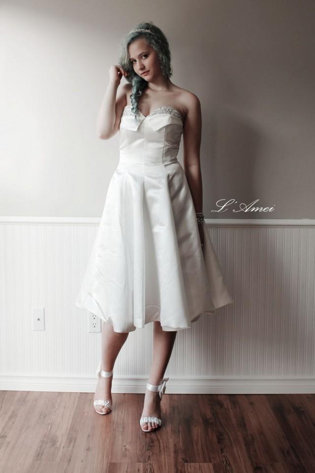 An Exquisitely Gorgeous Vintage Style Tea Length Formal