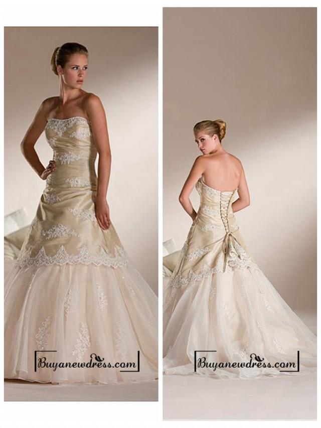 Best Organza Strapless Wedding Dress of the decade Don t miss out 
