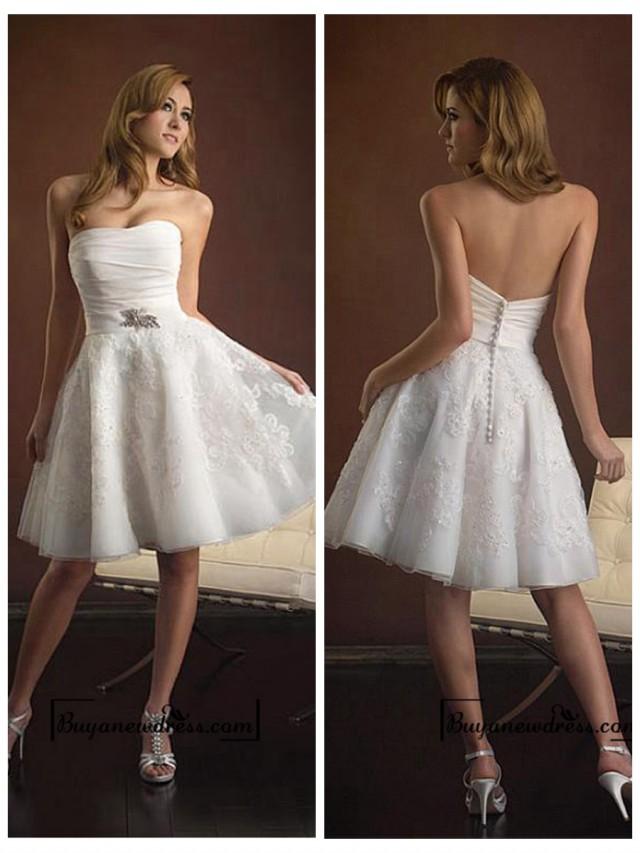 Beach Taffeta & Organza Satin Ruched Bodice Softly Curved Neckline