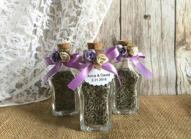 Lavender Wedding Favors Glass Wedding Favor Bottles Bridal