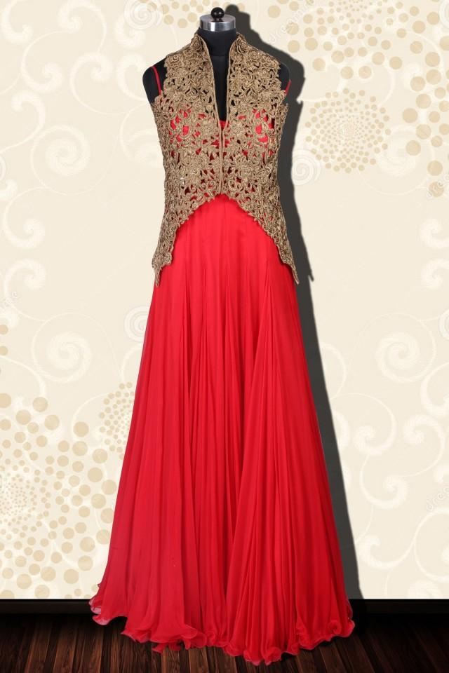 floor length indo western dresses