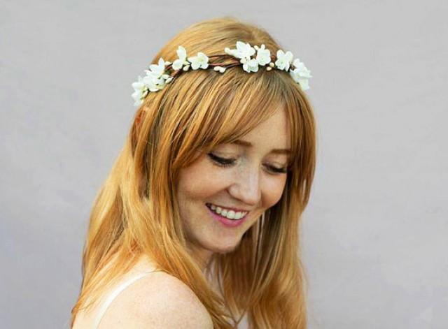 bridal fresh flower headpieces