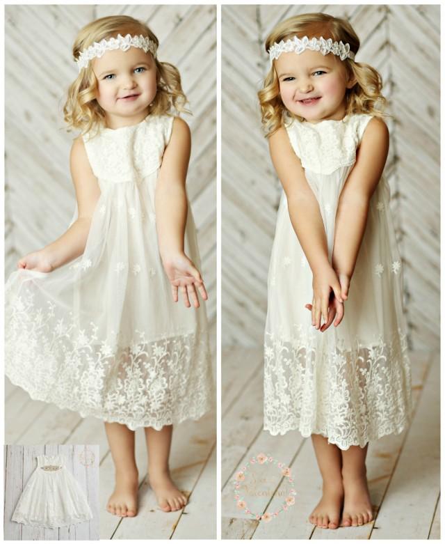 girls boho flower girl dress