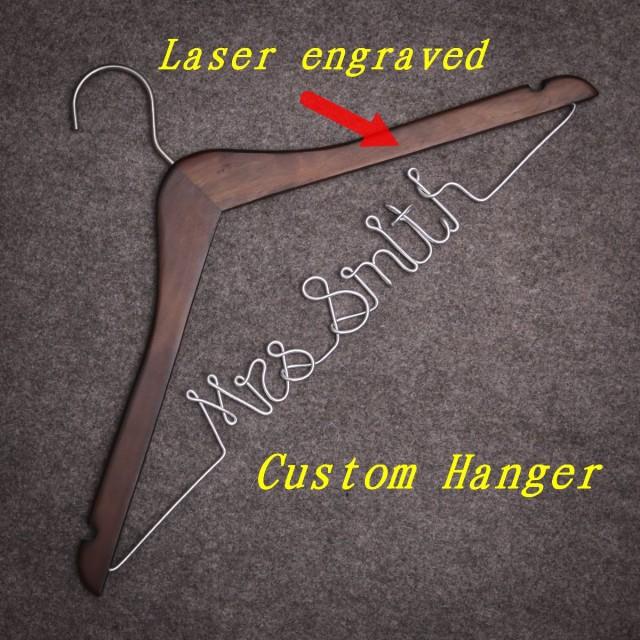 Wire Hangers,Wedding Custom Name Hanger, Custom Initials Bridemaids