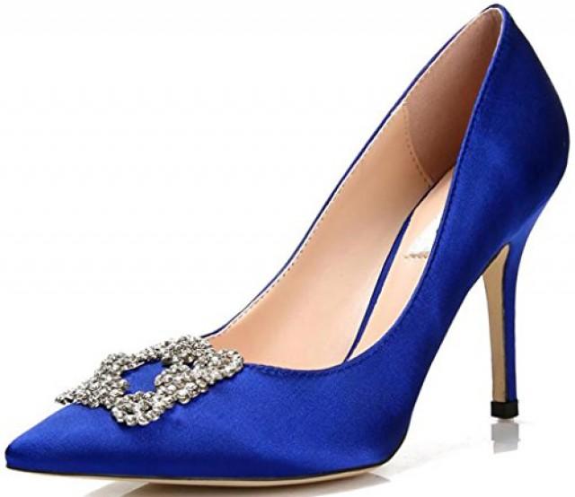 satin pointed toe shoes