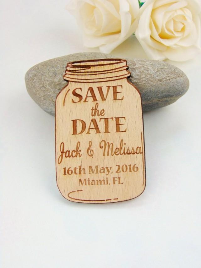 Mason Jars Wedding Favors Save the Date