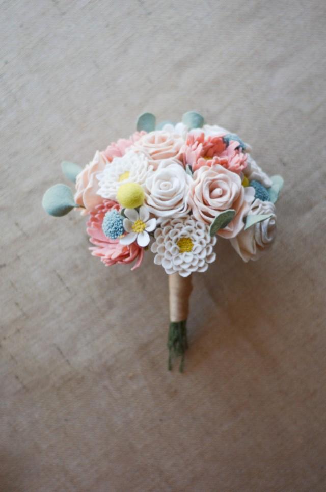 felt wedding bouquet