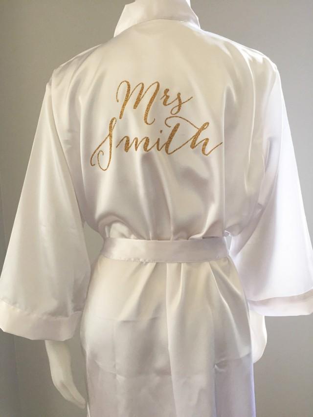 Bride Robe, Wedding Day Robe, Matching Bridesmaid Robes, Brideal