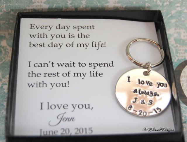 wedding gift message from groom to bride in english