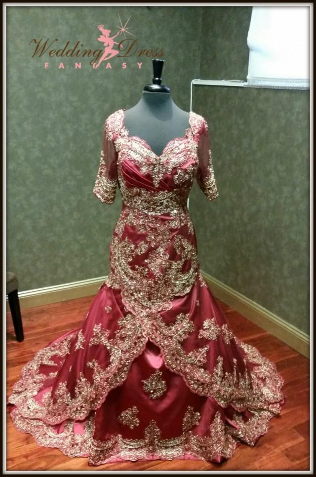 Gold Wedding Dress Indian Inspired 