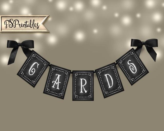 Printable Wedding Banner Cards Diy Chalkboard Wedding Sign For
